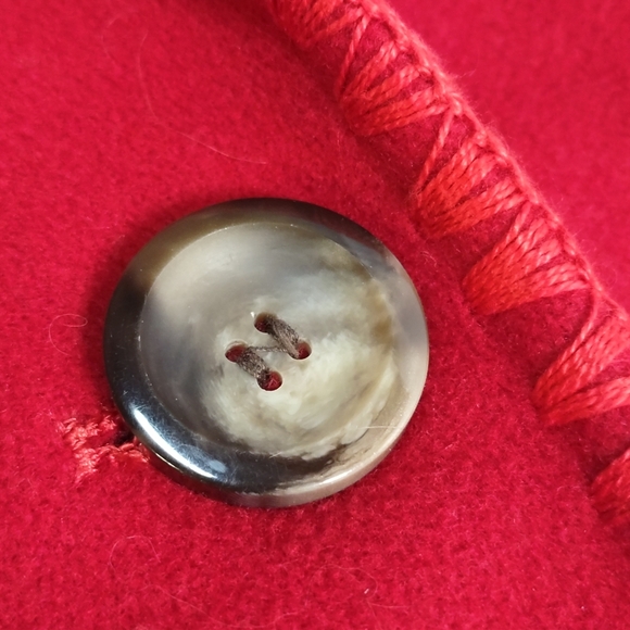 Vintage Country Shop Cashmere Wool Blazer Suit Jacket Red Women Size 4 USA Made - Picture 8 of 10